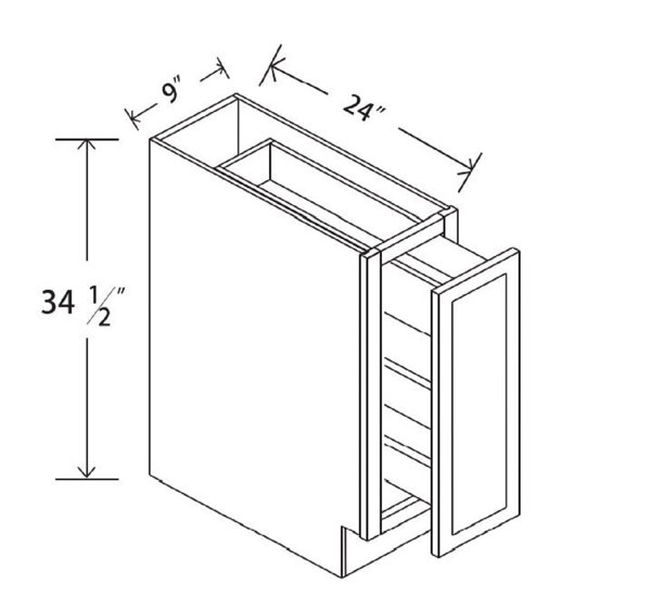 Spice rack cabinet outlet dimensions